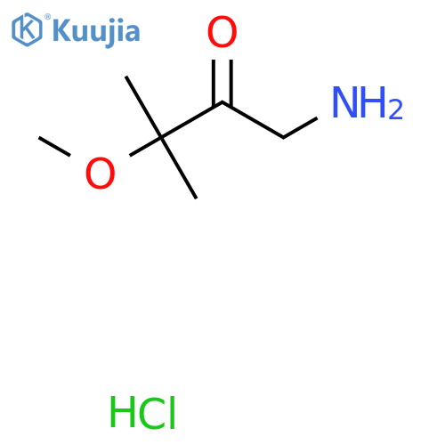 1-Amino-3-methoxy-3-methylbutan-2-one hydrochloride structure
