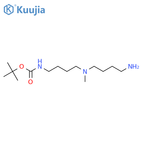 tert-butyl N-{4-(4-aminobutyl)(methyl)aminobutyl}carbamate structure