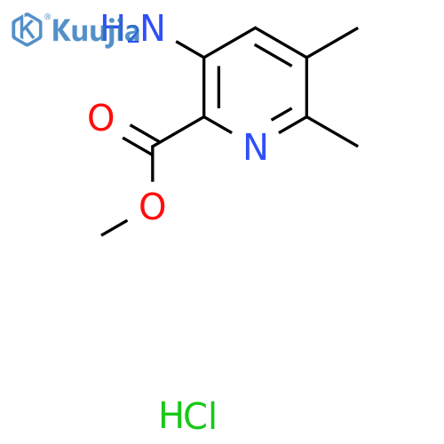 Methyl 3-amino-5,6-dimethylpyridine-2-carboxylate hydrochloride structure