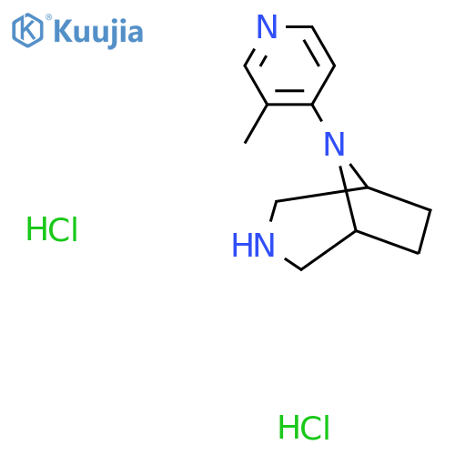 8-(3-methylpyridin-4-yl)-3,8-diazabicyclo3.2.1octane dihydrochloride structure
