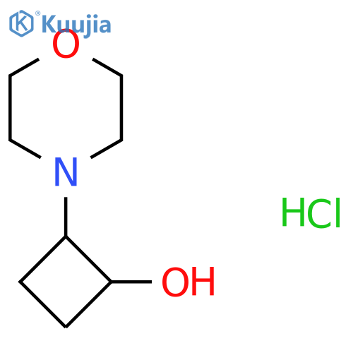 2-(Morpholin-4-yl)cyclobutan-1-ol hydrochloride structure