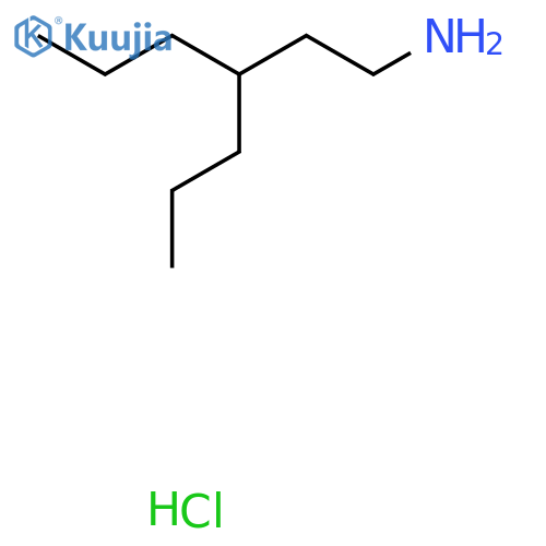 4-(2-Aminoethyl)heptane hydrochloride structure