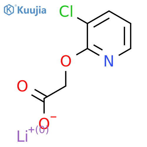 lithium(1+) 2-(3-chloropyridin-2-yl)oxyacetate structure