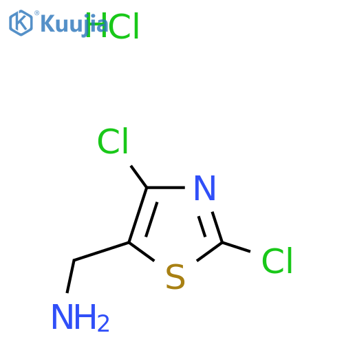 1-(2,4-Dichloro-1,3-thiazol-5-yl)methanamine hydrochloride structure