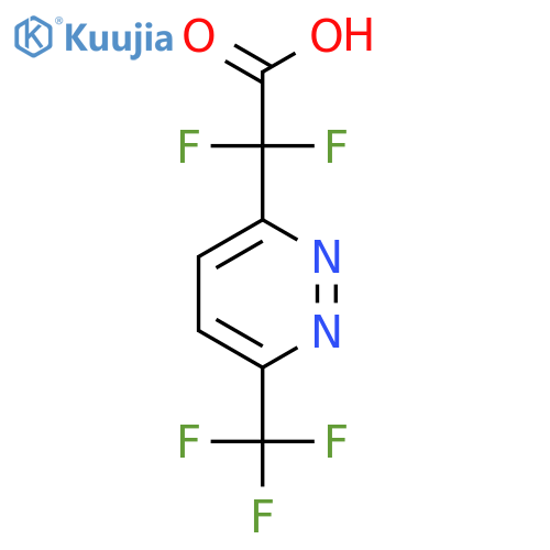2,2-difluoro-2-6-(trifluoromethyl)pyridazin-3-ylacetic acid structure