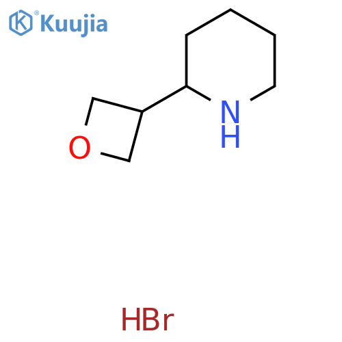 2-(Oxetan-3-yl)piperidine hydrobromide structure