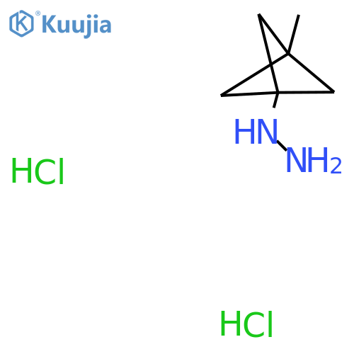 {3-methylbicyclo1.1.1pentan-1-yl}hydrazine dihydrochloride structure