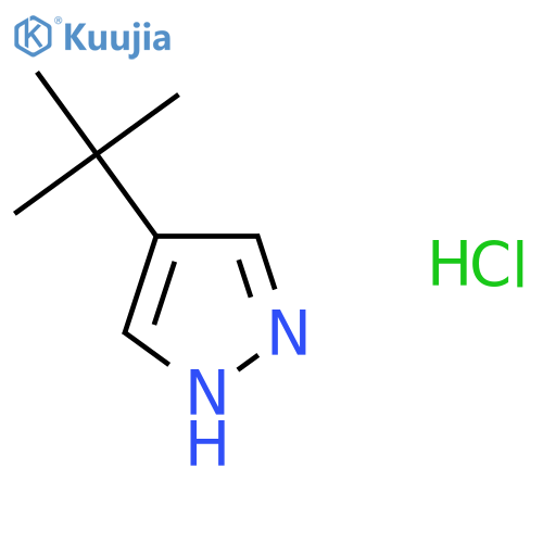 4-tert-butyl-1H-pyrazole hydrochloride structure