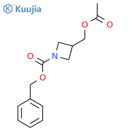 benzyl 3-(acetyloxy)methylazetidine-1-carboxylate structure