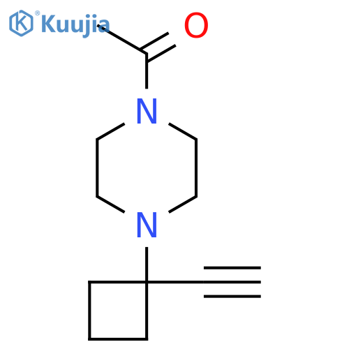 1-4-(1-ethynylcyclobutyl)piperazin-1-ylethan-1-one structure