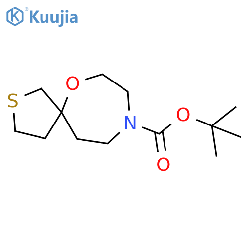 tert-butyl 6-oxa-2-thia-9-azaspiro4.6undecane-9-carboxylate structure
