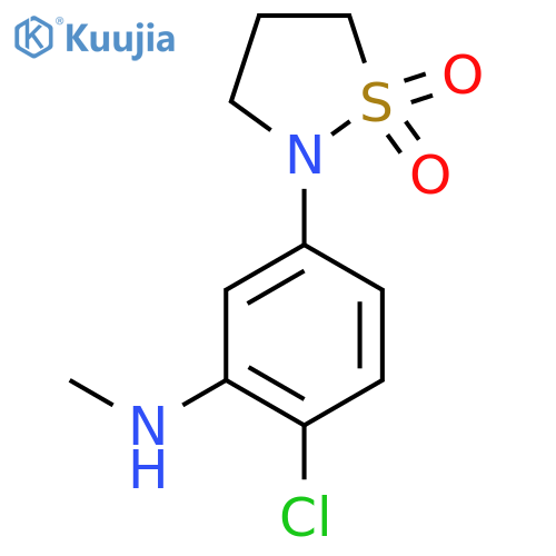 2-4-chloro-3-(methylamino)phenyl-1lambda6,2-thiazolidine-1,1-dione structure