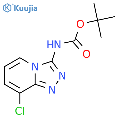 tert-butyl N-{8-chloro-1,2,4triazolo4,3-apyridin-3-yl}carbamate structure