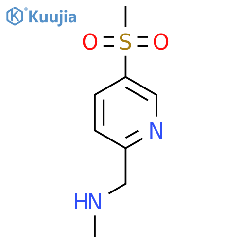 (5-methanesulfonylpyridin-2-yl)methyl(methyl)amine structure