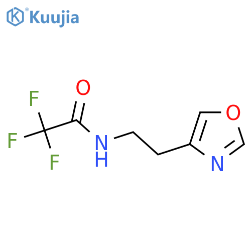 2,2,2-trifluoro-N-2-(1,3-oxazol-4-yl)ethylacetamide structure