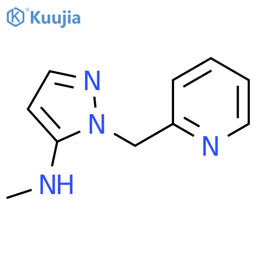 N-methyl-1-(pyridin-2-yl)methyl-1H-pyrazol-5-amine structure