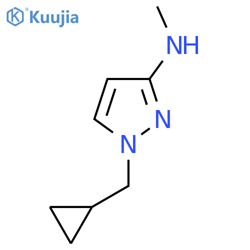 1-(cyclopropylmethyl)-N-methyl-1H-pyrazol-3-amine structure