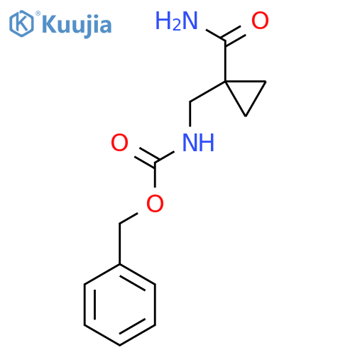 benzyl N-(1-carbamoylcyclopropyl)methylcarbamate structure