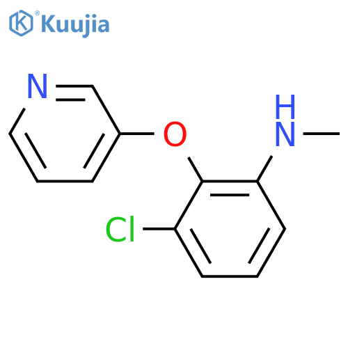 3-chloro-N-methyl-2-(pyridin-3-yloxy)aniline structure