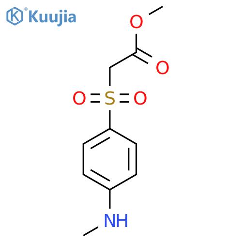 methyl 2-4-(methylamino)benzenesulfonylacetate structure