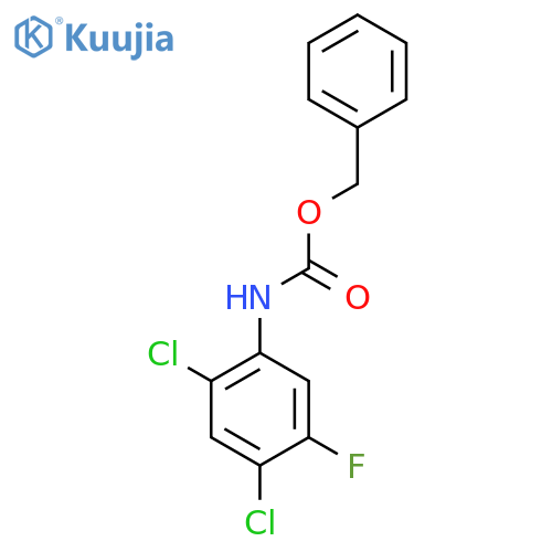 benzyl N-(2,4-dichloro-5-fluorophenyl)carbamate structure
