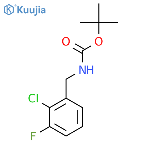 tert-butyl N-(2-chloro-3-fluorophenyl)methylcarbamate structure