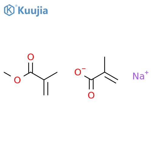 2-Propenoic acid,2-methyl-, polymer with methyl 2-methyl-2-propenoate, sodium salt structure