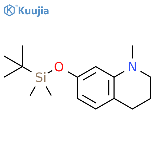 7-[[(1,1-Dimethylethyl)dimethylsilyl]oxy]-1,2,3,4-tetrahydro-1-methylquinoline structure