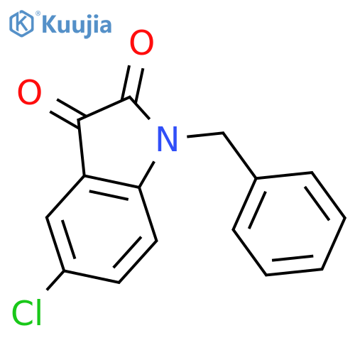 1-benzyl-5-chloro-2,3-dihydro-1H-indole-2,3-dione structure