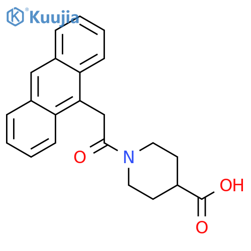 4-Piperidinecarboxylicacid, 1-[2-(9-anthracenyl)acetyl]- structure