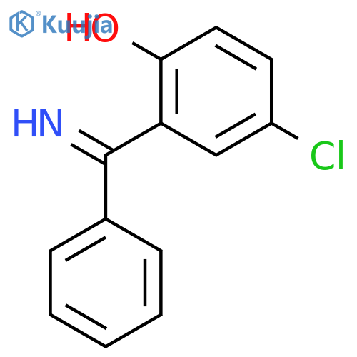 Phenol, 4-chloro-2-(iminophenylmethyl)- structure