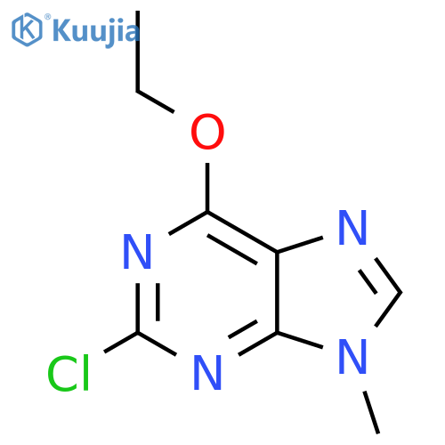 2-Chloro-6-ethoxy-9-methyl-9H-purine structure