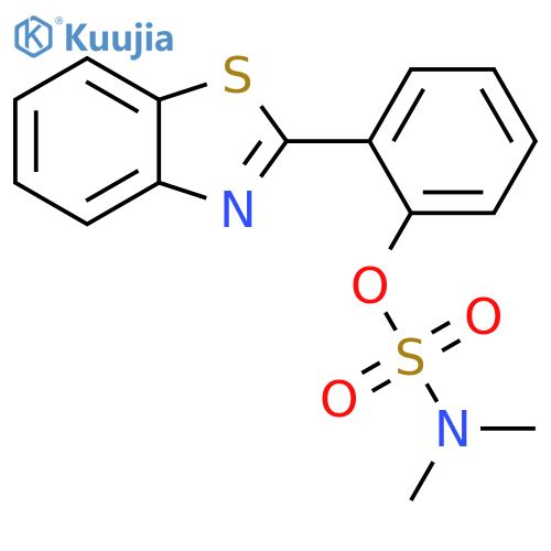 2-(2-Benzothiazolyl)phenyl N,N-dimethylsulfamate structure