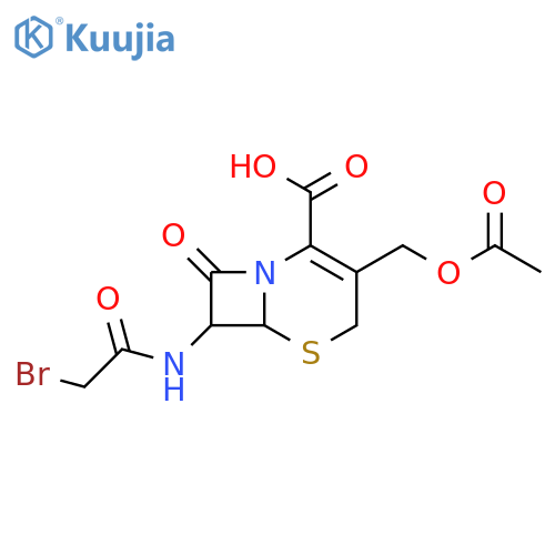 7-Bromoacetylaminocephalosporanic Acid structure