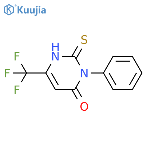 3-PHENYL-2-THIOXO-6-(TRIFLUOROMETHYL)-2,3-DIHYDRO-4(1H)-PYRIMIDINONE structure