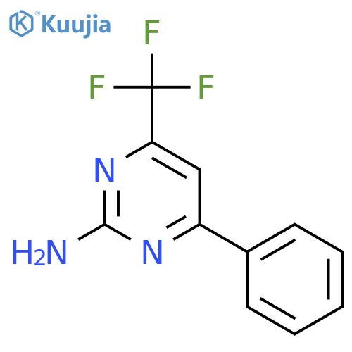 2-Amino-4-phenyl-6-(trifluoromethyl)pyrimidine structure
