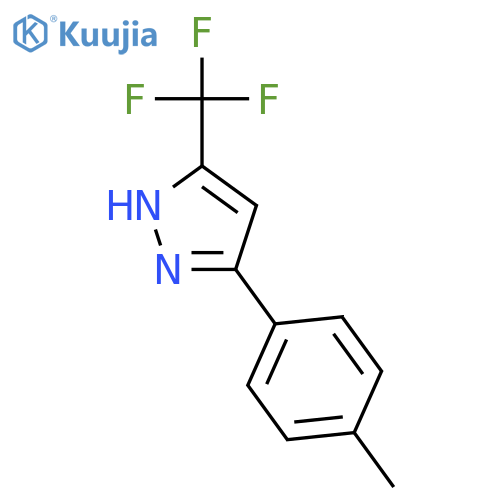 1H-Pyrazole,3-(4-methylphenyl)-5-(trifluoromethyl)- structure