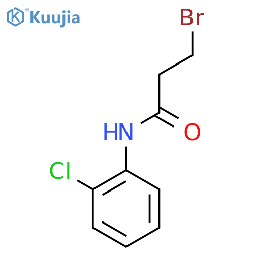 3-Bromo-N-(2-chlorophenyl)propanamide structure