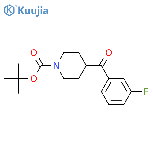 tert-butyl 4-(3-fluorobenzoyl)piperidine-1-carboxylate structure