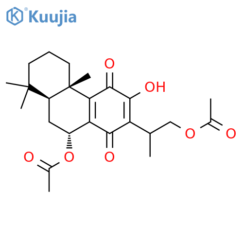 1,4-Phenanthrenedione,10-(acetyloxy)-2-[2-(acetyloxy)-1-methylethyl]-4b,5,6,7,8,8a,9,10-octahydro-3-hydroxy-4b,8,8-trimethyl-,(4bS,8aS,10R)- structure
