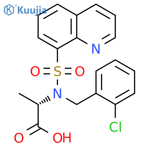 L-Alanine, N-[(2-chlorophenyl)methyl]-N-(8-quinolinylsulfonyl)- structure