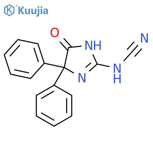 (5-Oxo-4,4-diphenyl-1H-imidazol-2-yl)cyanamide structure