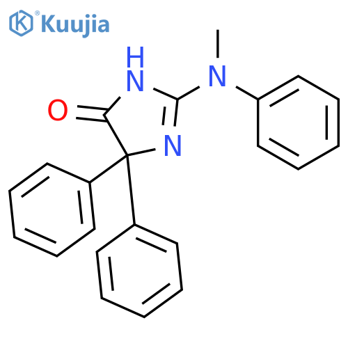 4H-Imidazol-4-one,3,5-dihydro-2-(methylphenylamino)-5,5-diphenyl- structure