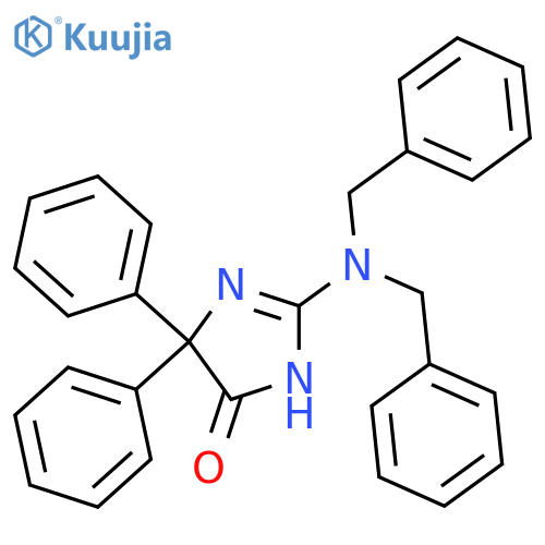 4H-Imidazol-4-one,2-[bis(phenylmethyl)amino]-3,5-dihydro-5,5-diphenyl- structure
