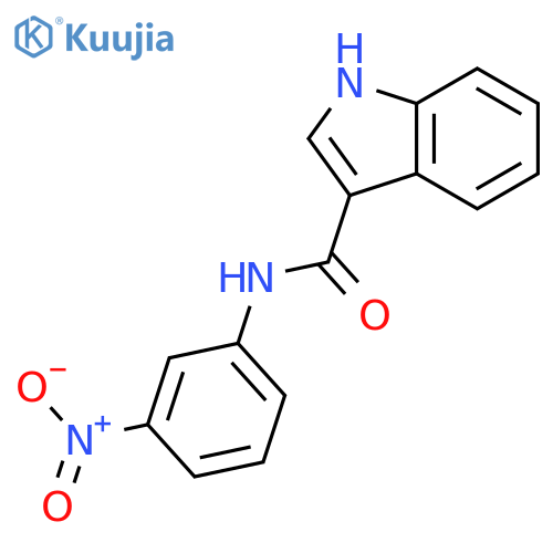 1H-Indole-3-carboxamide, N-(3-nitrophenyl)- structure