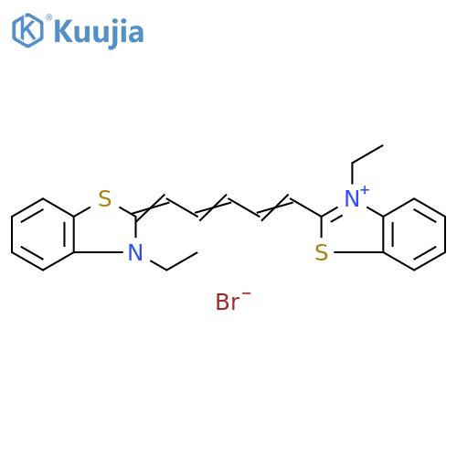 Benzothiazolium,3-ethyl-2-[5-(3-ethyl-2(3H)-benzothiazolylidene)-1,3-pentadienyl]-,bromide structure