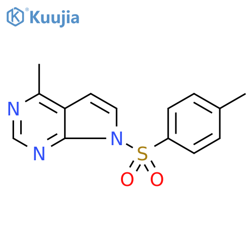 4-methyl-7-tosyl-7H-pyrrolo[2.3-d]pyrimidine structure