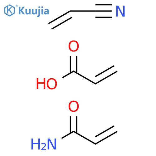 Acrylamide, acrylonitrile, acrylic acid copolymer structure