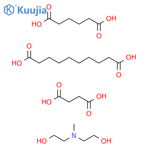 Decanedioic acid, polymer with butanedioic acid, hexanedioic acid and 2,2'-(methylimino)bis[ethanol] (9CI) structure