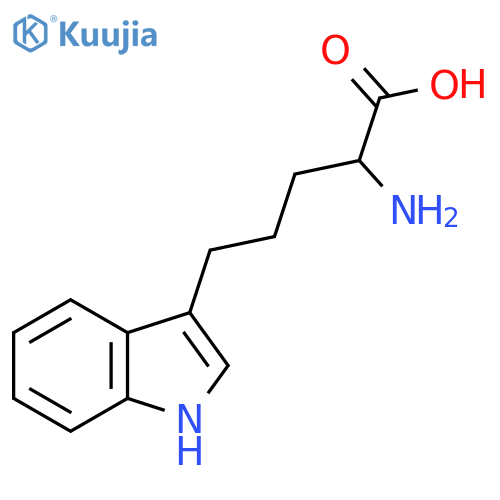 2-Amino-5-(1H-indol-3-yl)pentanoic acid structure